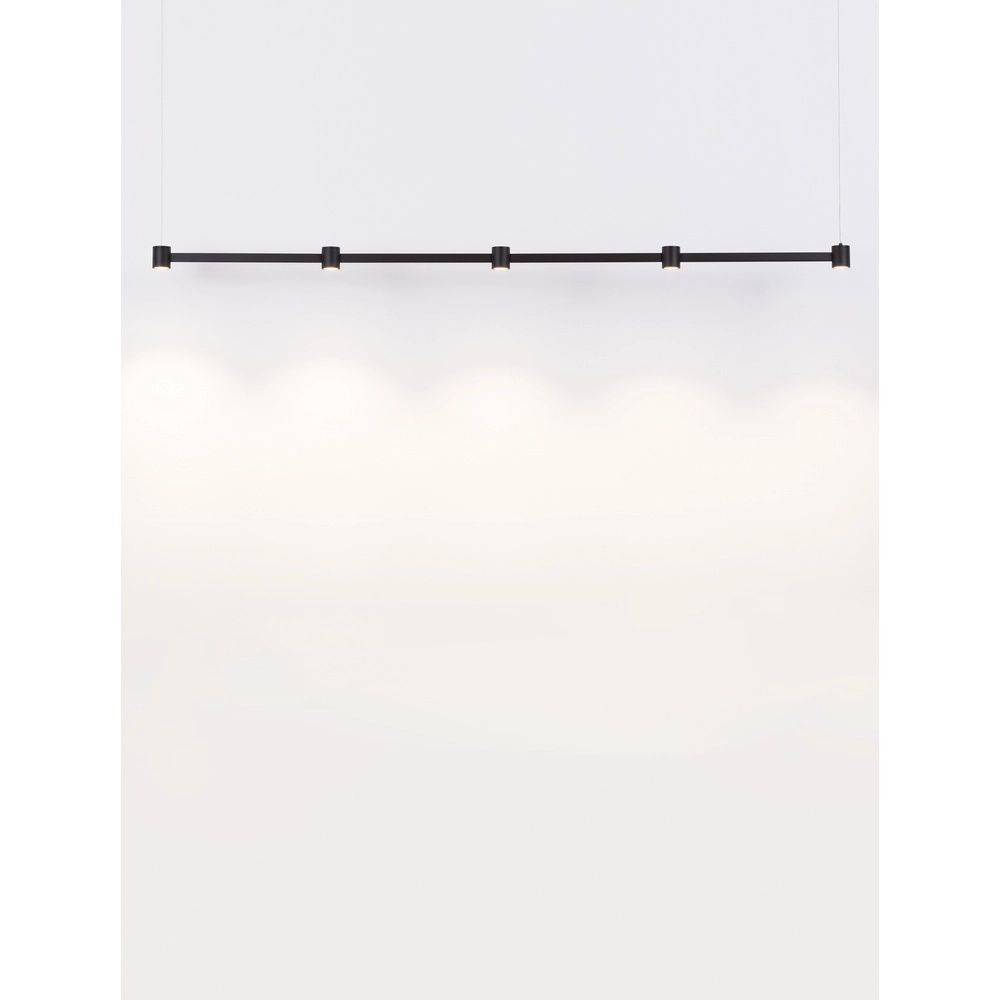 Design pendant lamp Puize 5-light black