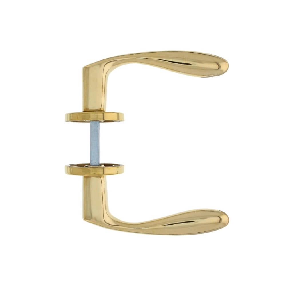 Classic door handle Banaan brass unlacquered Intersteel 8714186485668