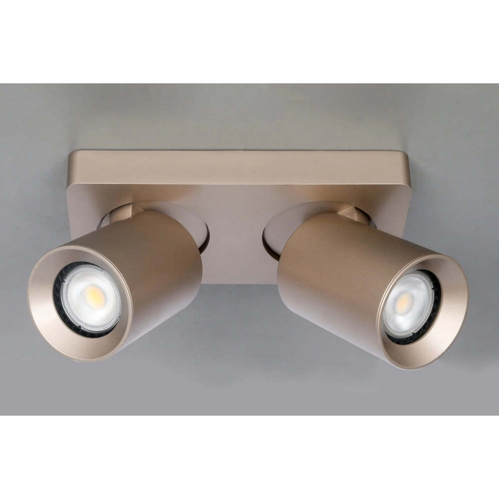 Double surface-mounted spotlight Megano champagne Artdelight 8720701103474