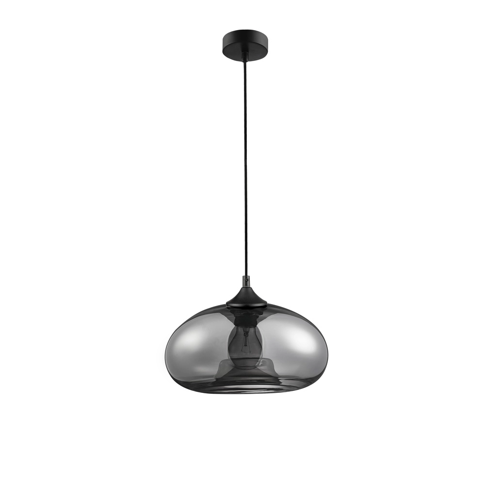 Pendant lamp Savaz chrome glass Ø 28 x 14cm Lyora 5212017421265