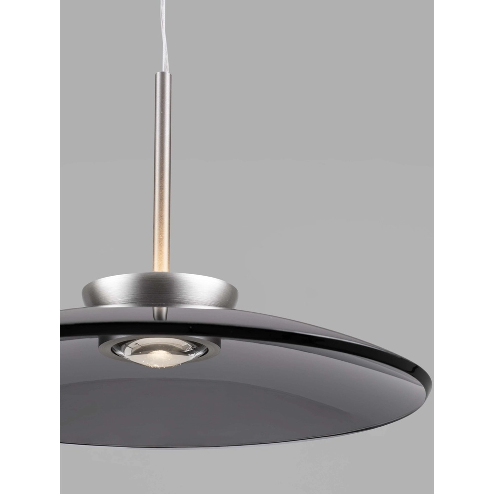Pendant lamp Esti brown glass Ø 50cm Lyora 5212017461841