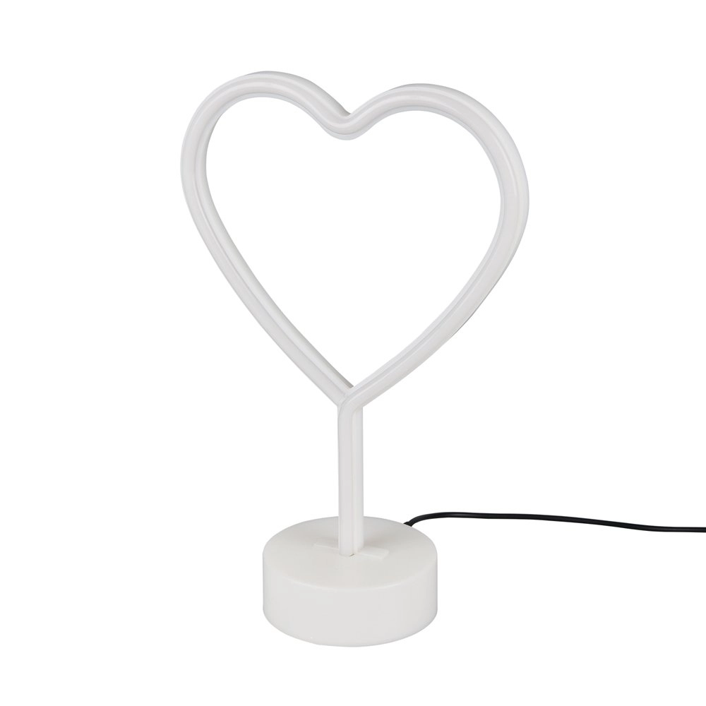 Table lamp Heart with pink light Trio 4017807429381