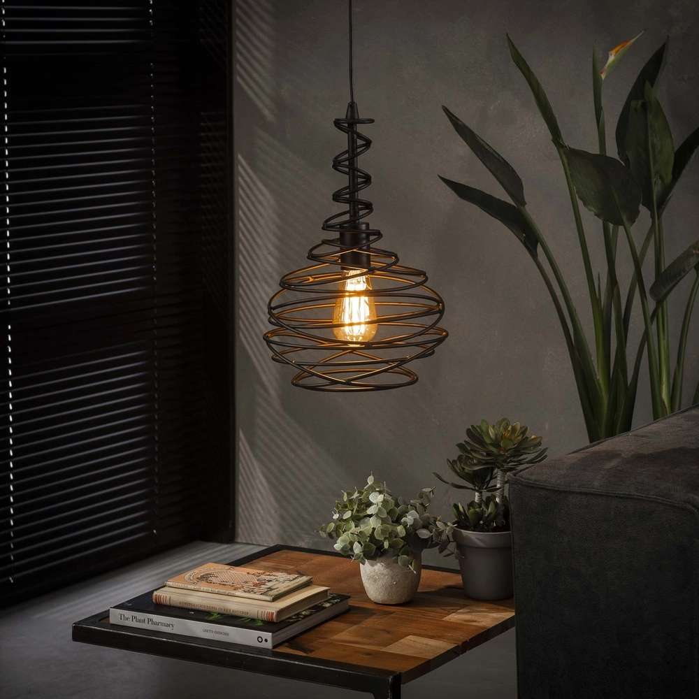 Wire pendant lamp Ø 25cm Spinn 1x E27