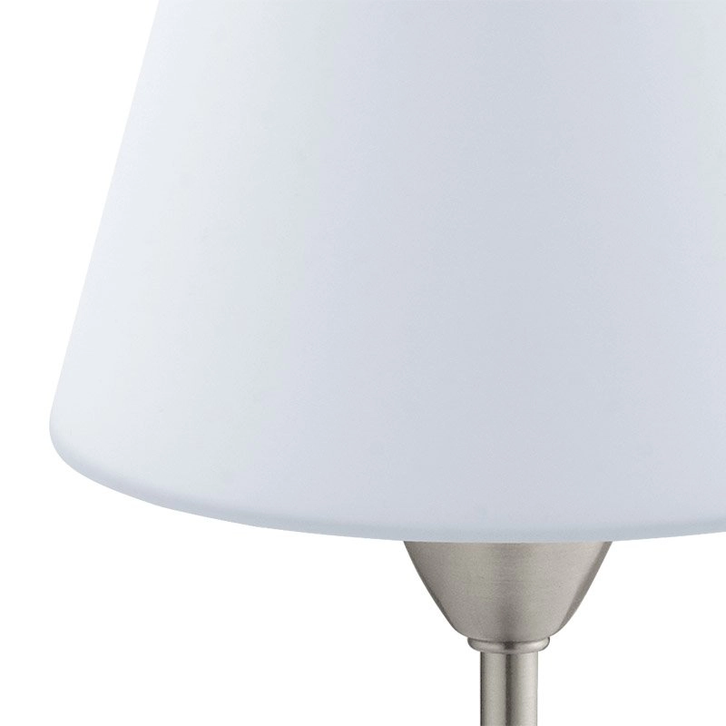 Table lamp Damasco 1 30cm nickel matt with white Eglo 9002759957858