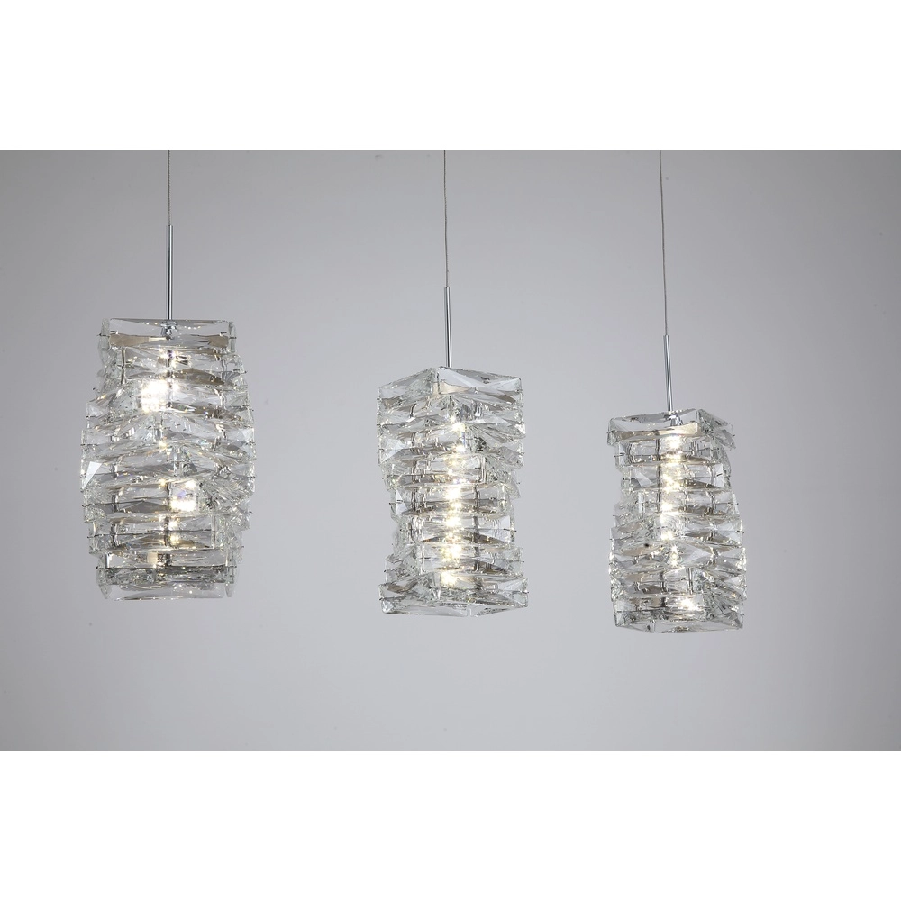 Pendant lamp Modena Chrome 3-light Searchlight 5053423304120