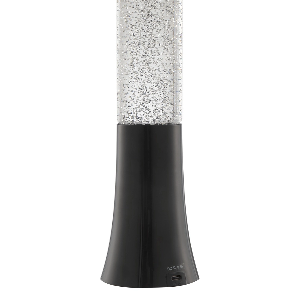 Lava lamp Glitter-Tower Black