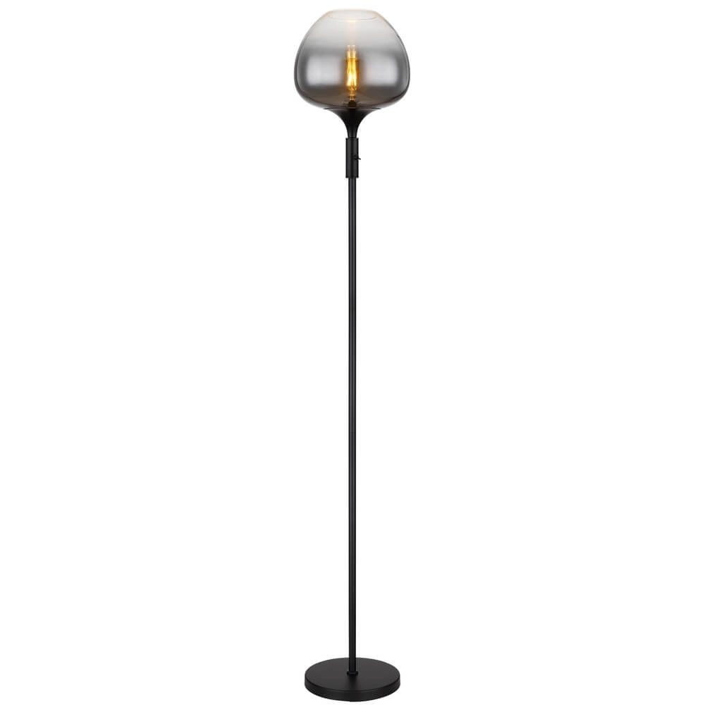 Black floor lamp Maxy single Ø 29cm