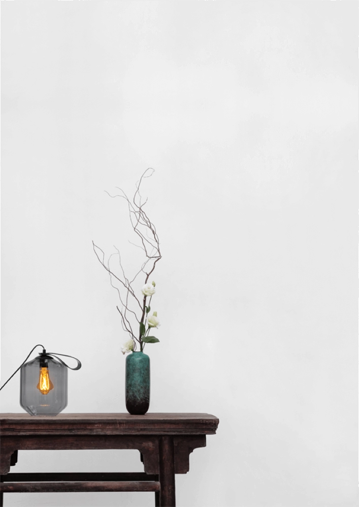 Table lamp Porto Carry with Jagger smoke glass Masterlight 8718121271330