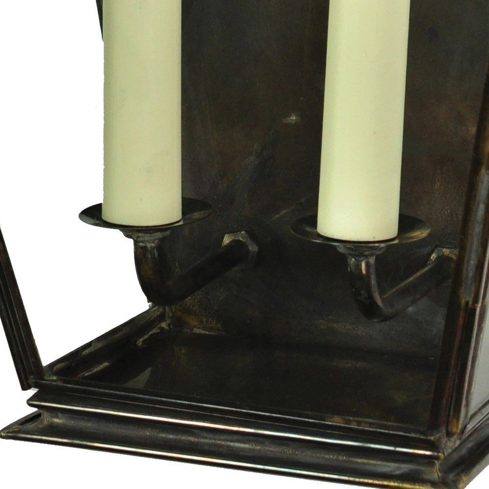 Country wall lamp Knightbridge 2-light 42cm - polished gold (pbul) Limehouse