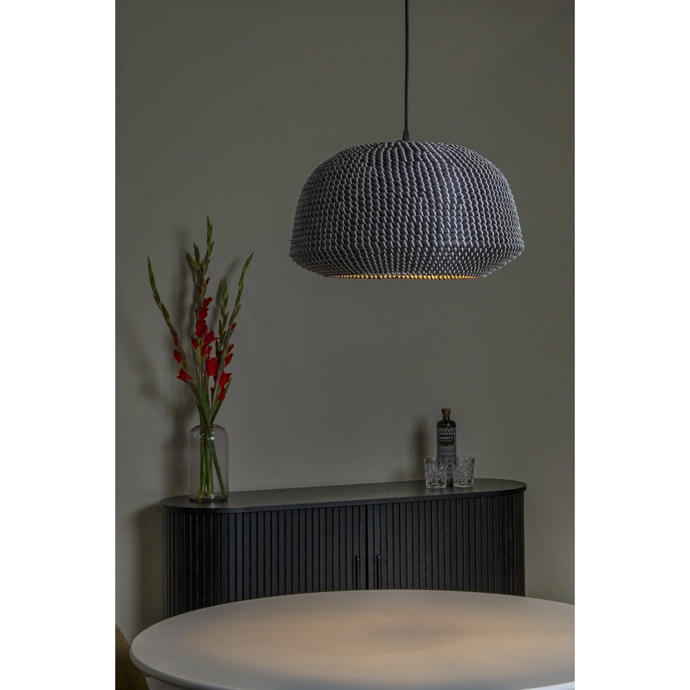 Seagrass pendant lamp Maduka Ø 47cm - black Premium by Lucide 5411212106056