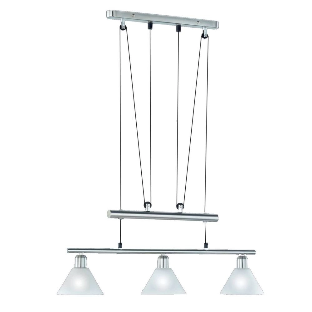 Modern Pendant Lamp Series 3751 3-light nickel matt