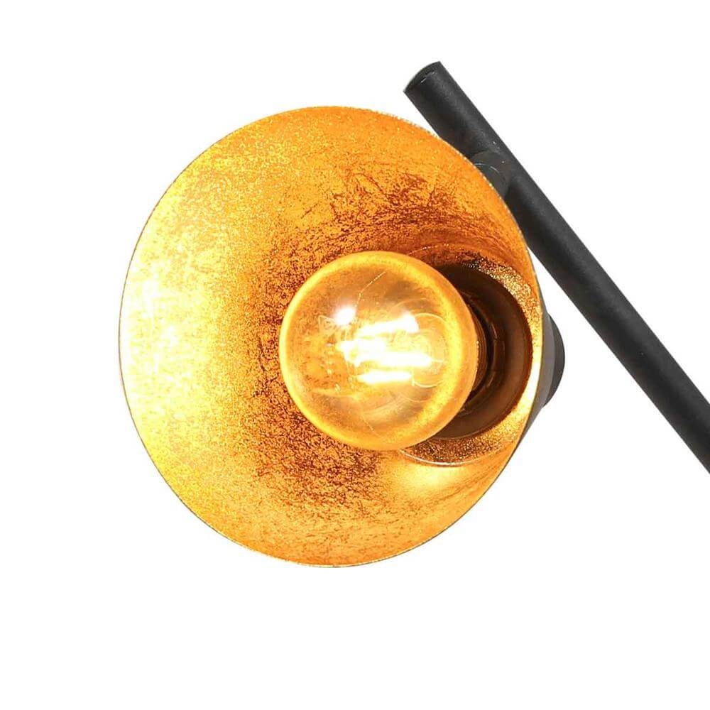 Ceiling lamp Oeroe black with gold 3-lights Steinhauer 8712746176346