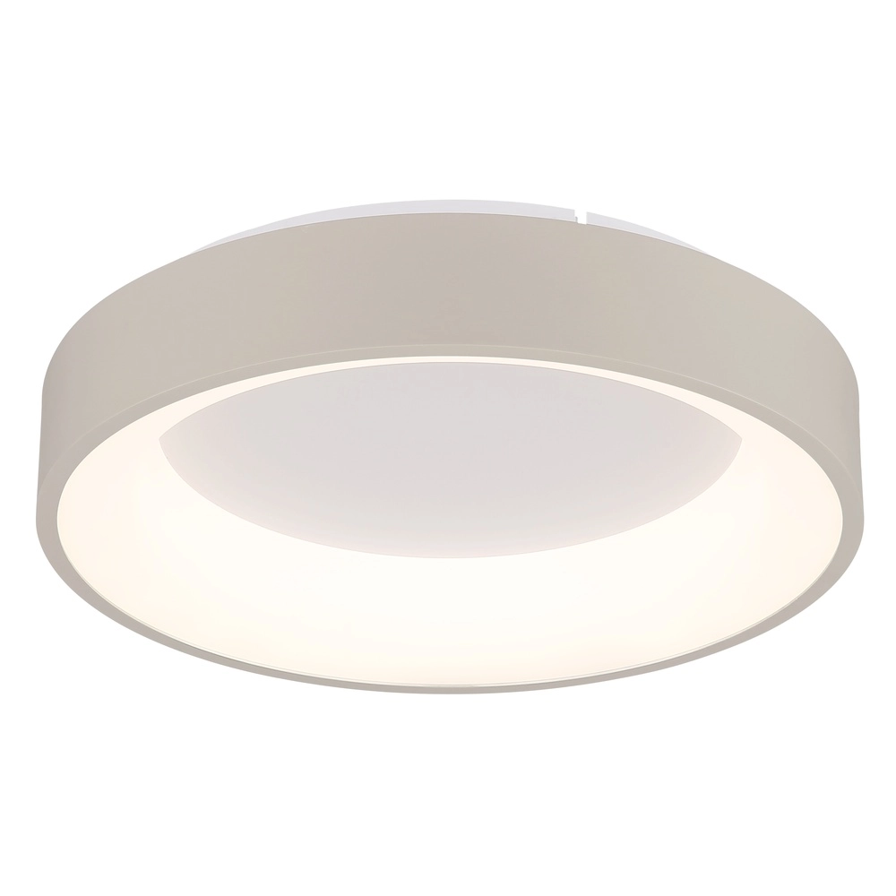 Modern ceiling lamp Gallegos sand brown Ø 38cm