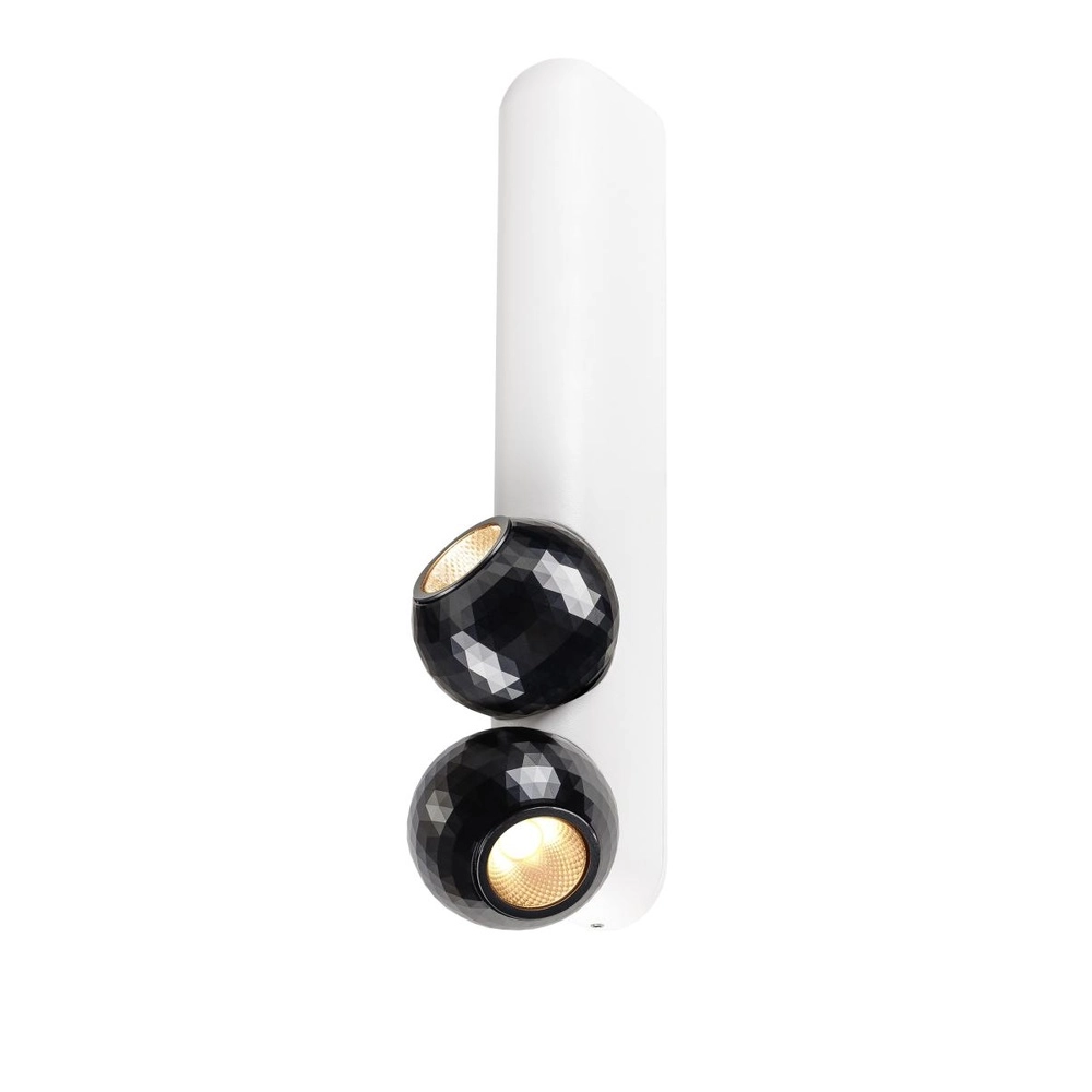 Ceiling lamp Dysko white with black double SLV 4024163317177