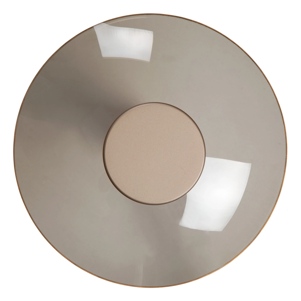 Led wall lamp Santiago Ø 23cm - champagne with amber glass Premium by Lucide 5411212221896