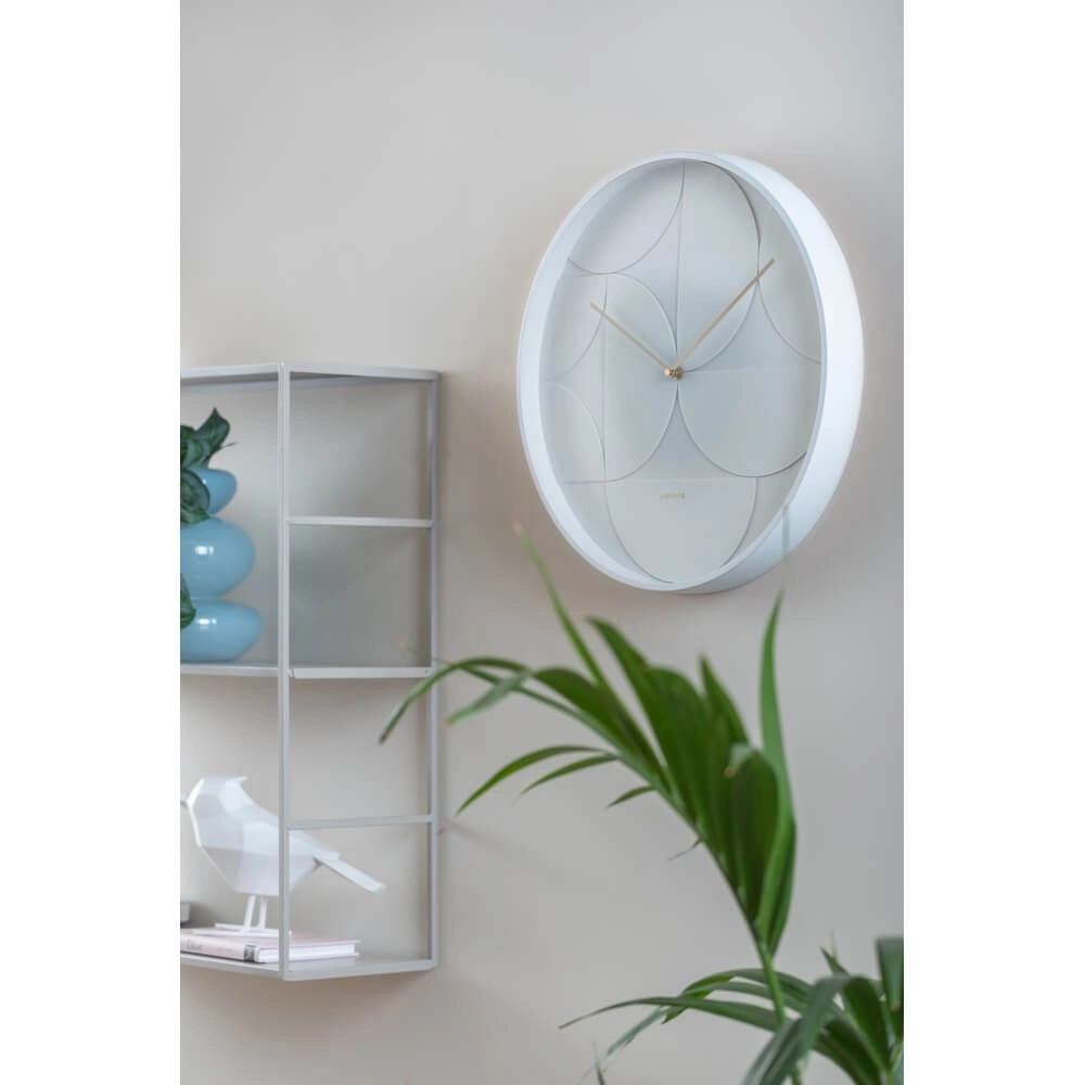 Wall Clock Echelon Circular white - Ø 40cm Karlsson 8714302727726
