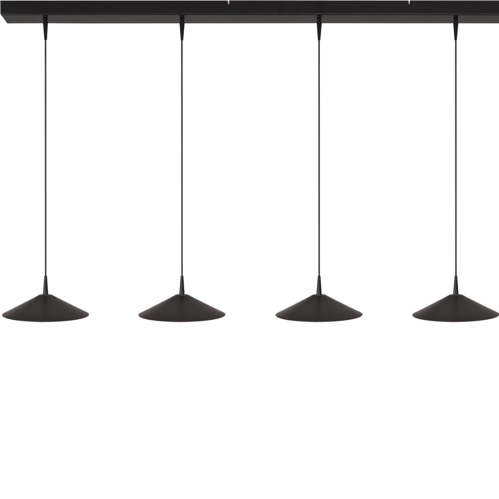 5-light pendant lamp Ceppo black Ø 22cm Masterlight 8718121358482