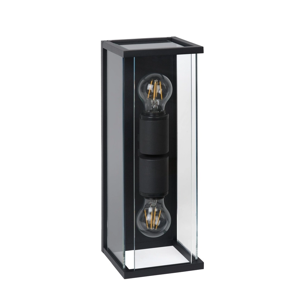 Sleek wall lamp Claire double anthracite