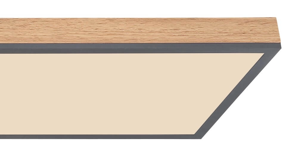 Wooden led ceiling light Doro 120x30cm Globo 9007371428014