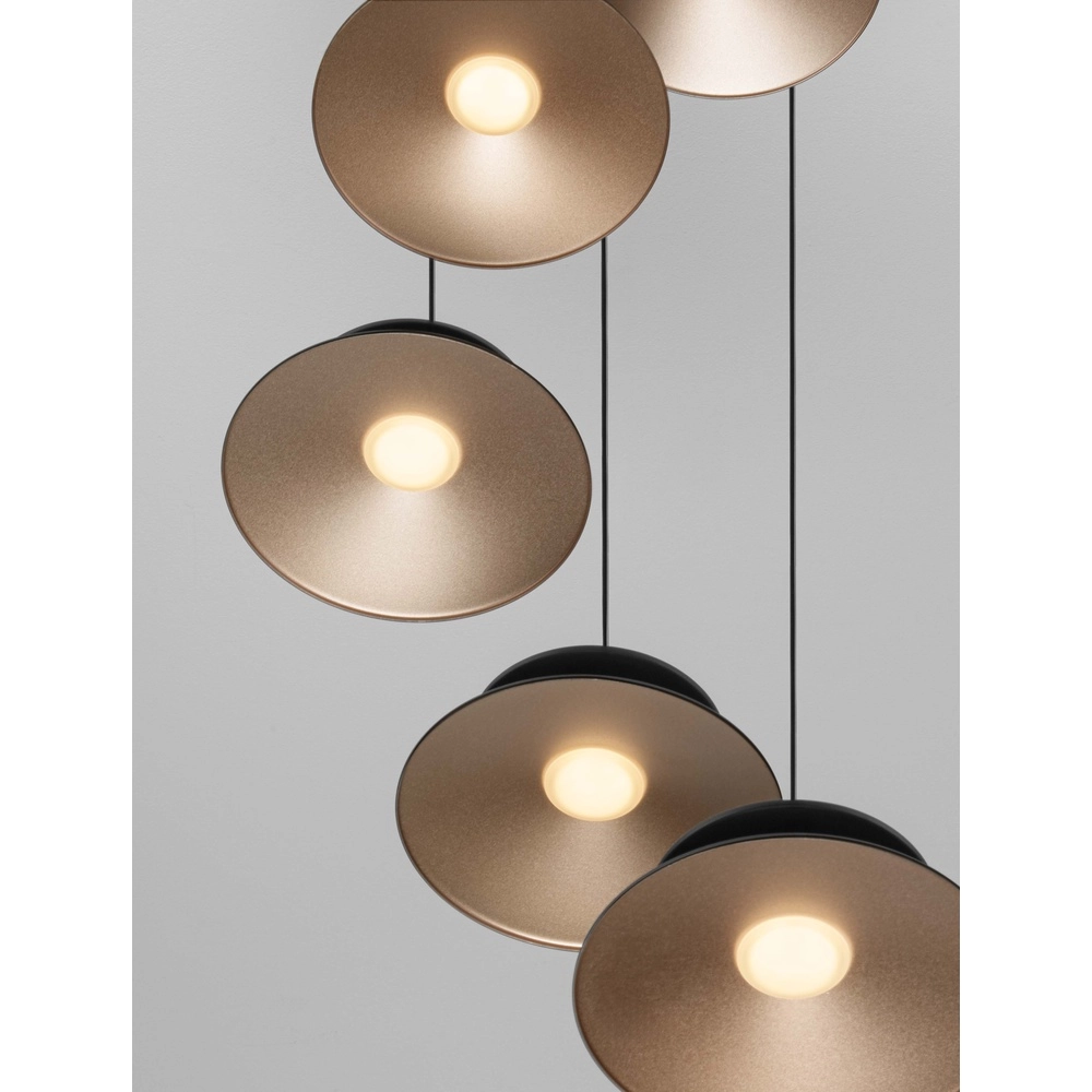 Design pendant lamp Morfi 5-light black Lyora 5212017458483