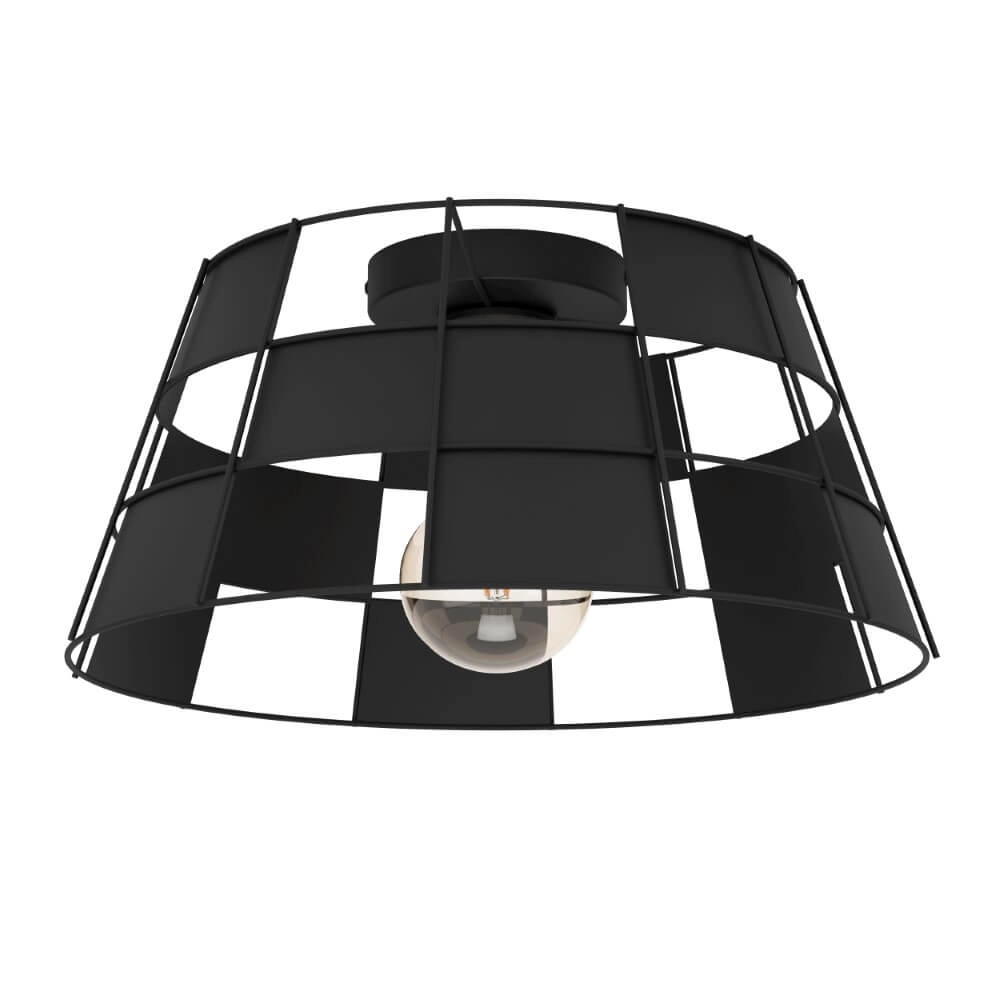 Black ceiling lamp Pontefract Ø 42cm