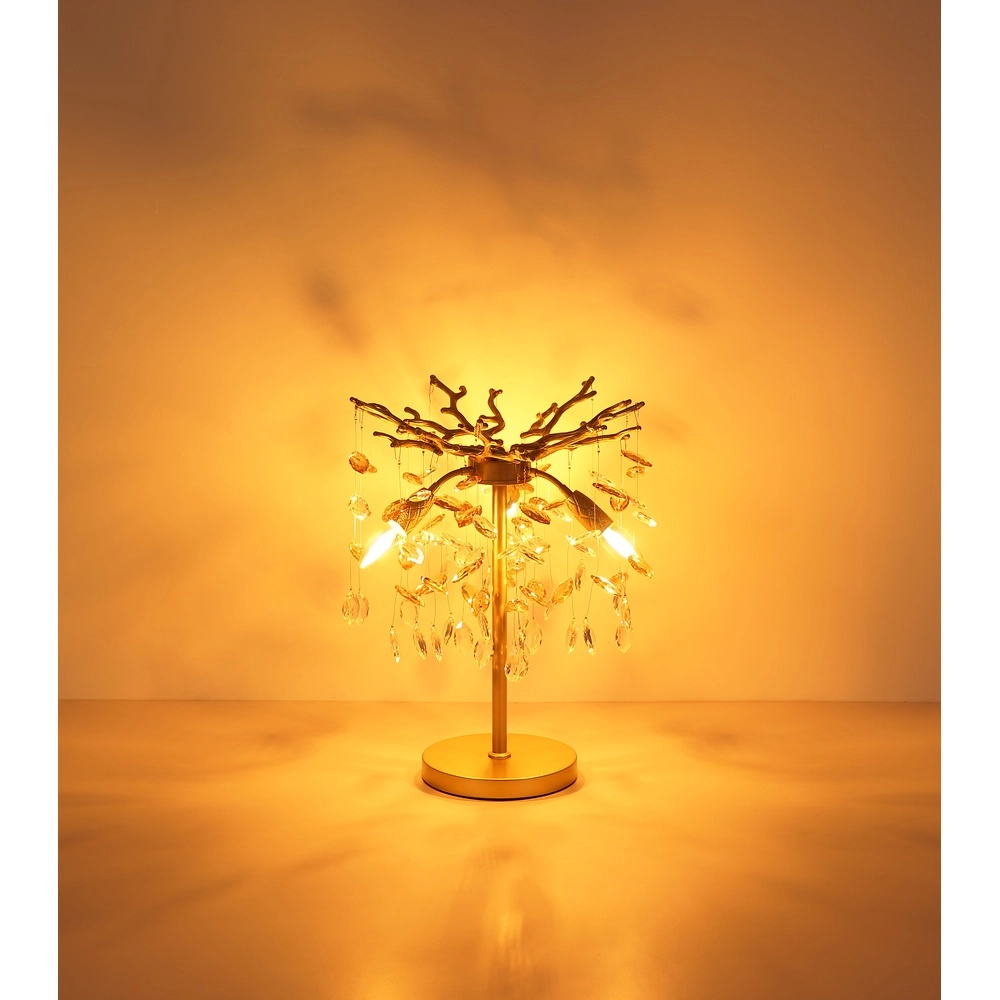 Table lamp Queena gold Ø 36cm Globo 9007371528684