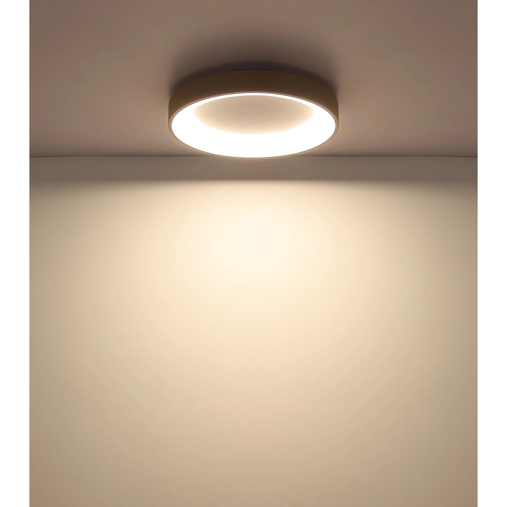 Modern ceiling lamp Gallegos sand brown Ø 50cm Globo 9007371566969