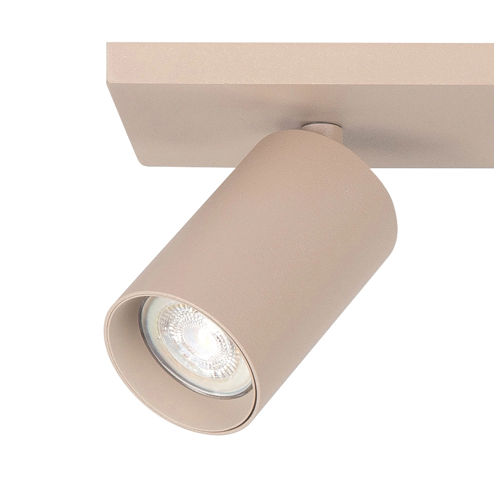Surface-mounted spot Mila 2-light straight sand brown Highlight 8718379050435
