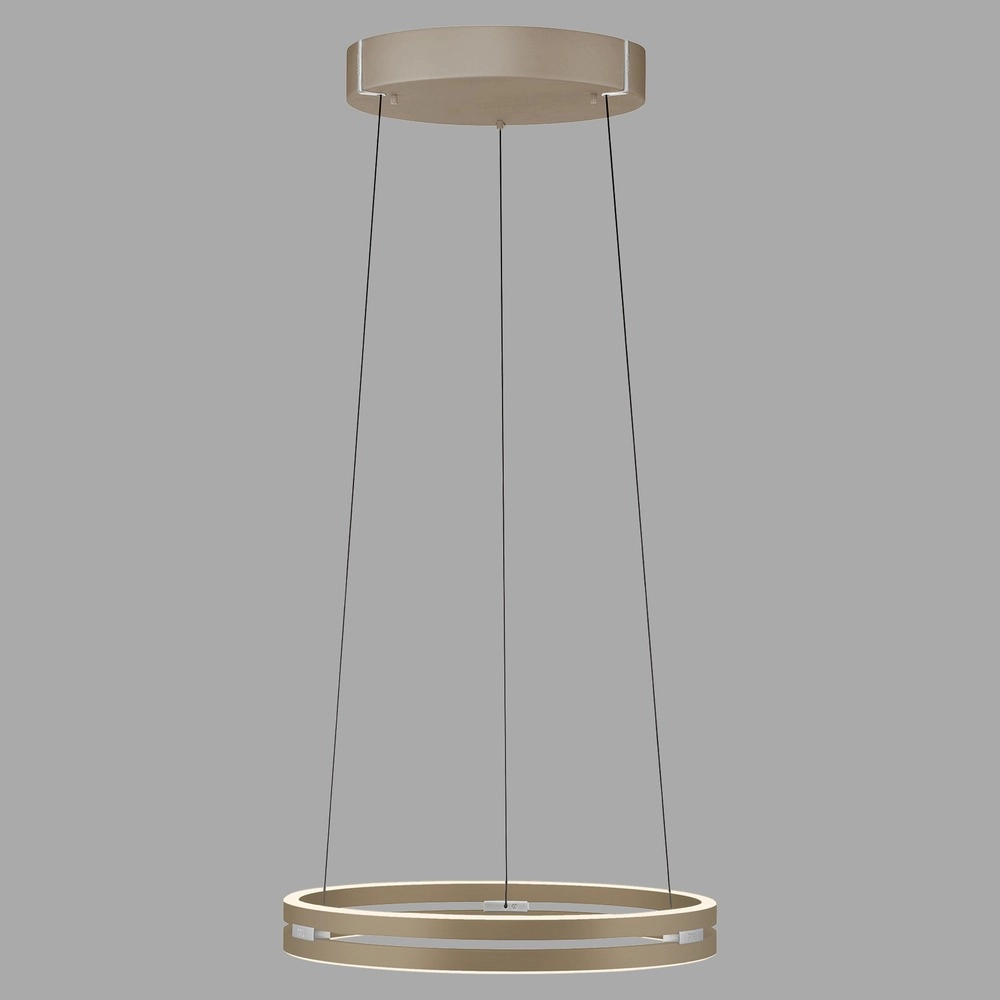 Office pendant lamp Pure E-Loop bronce - Ø 50cm