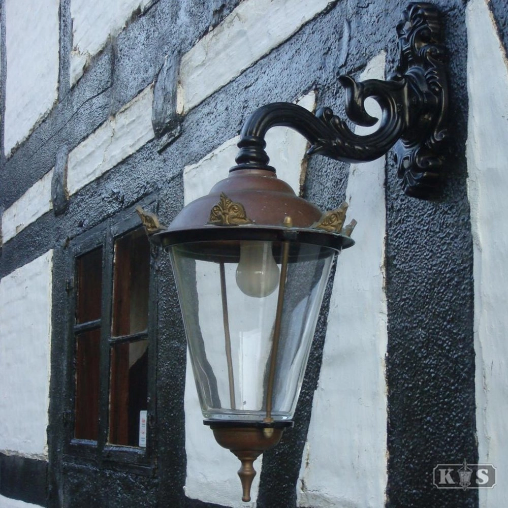 Nostalgic outdoor lamp Volendam 3 with crowns - black KS Verlichting 8714732130844