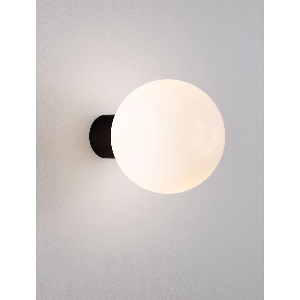 Ceiling lamp Spix anthracite with white convex glass Lyora 5212017476432