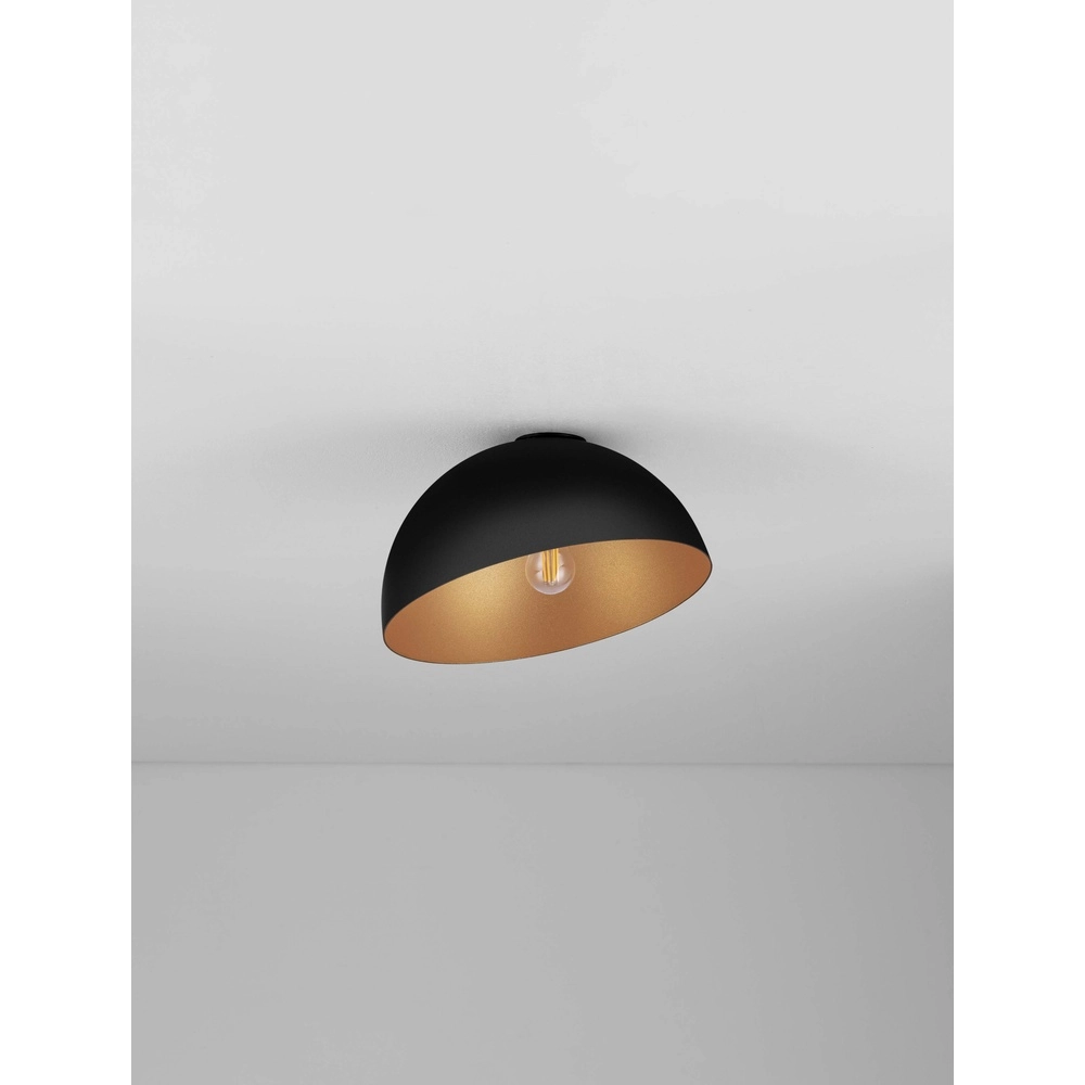 Ceiling lamp Onia black with gold Ø 29cm Lyora 5212017458148