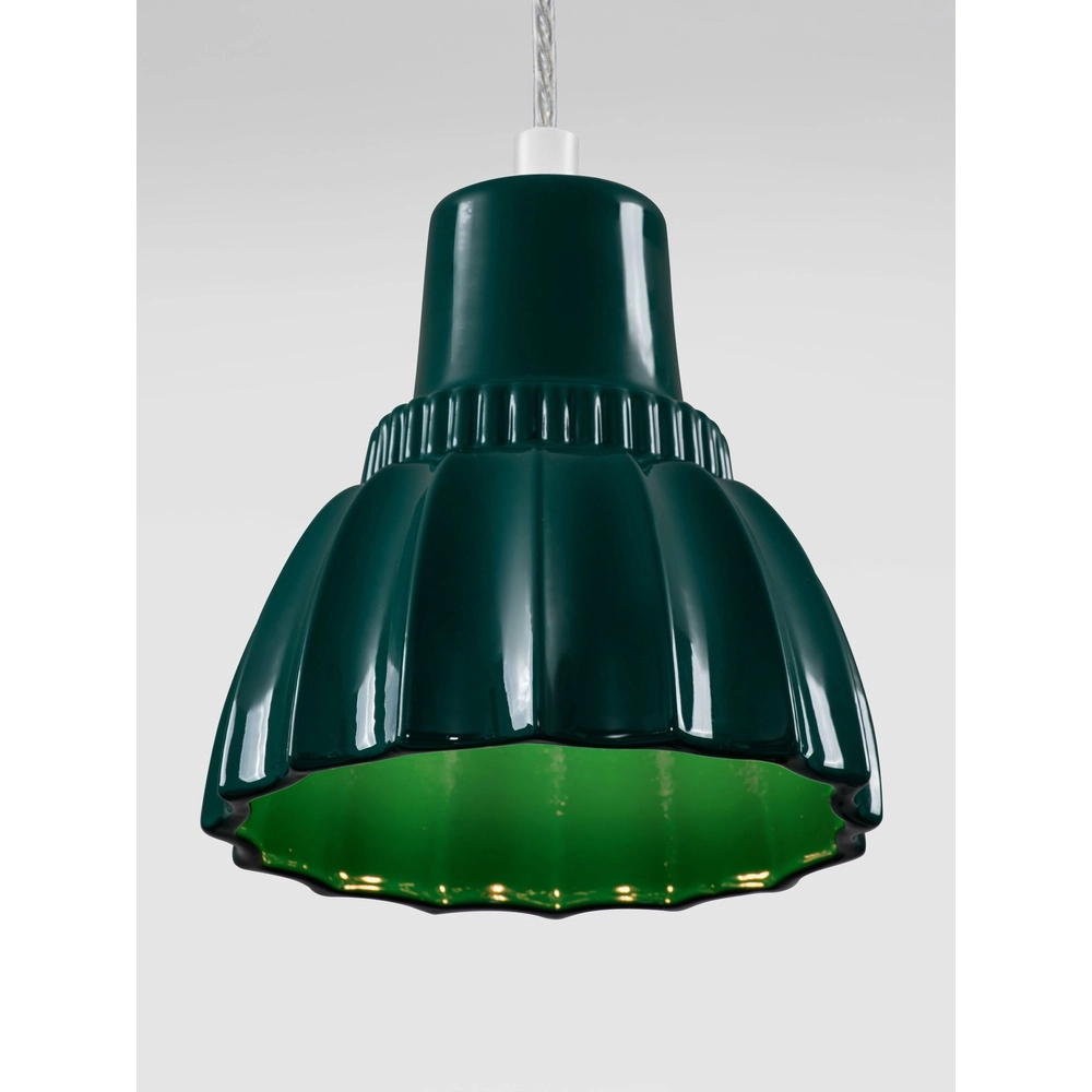 Pendant lamp Picco white with green Lyora 5212017495396