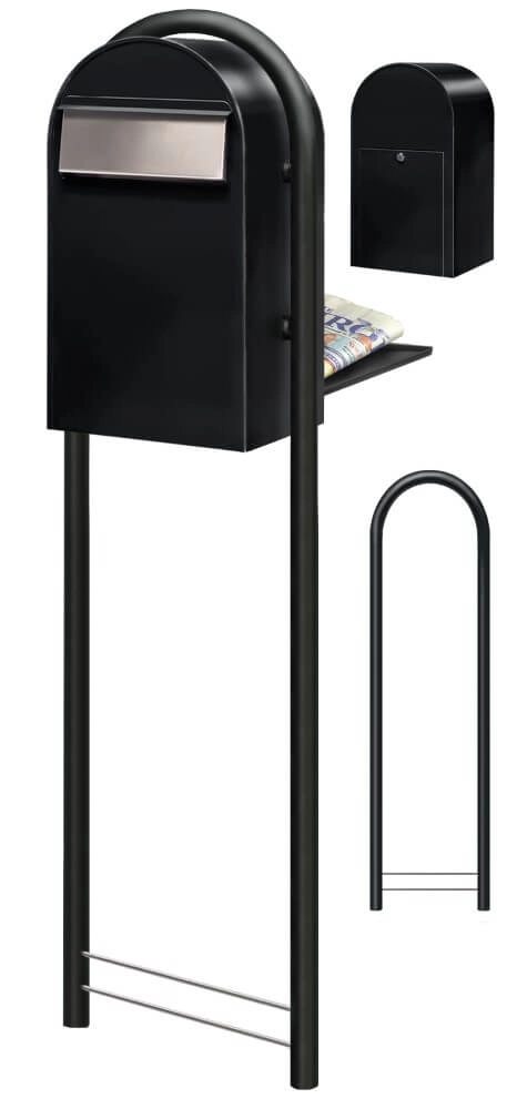 Mailbox Grande B st9005 i Structure black Bobi 6417237034274