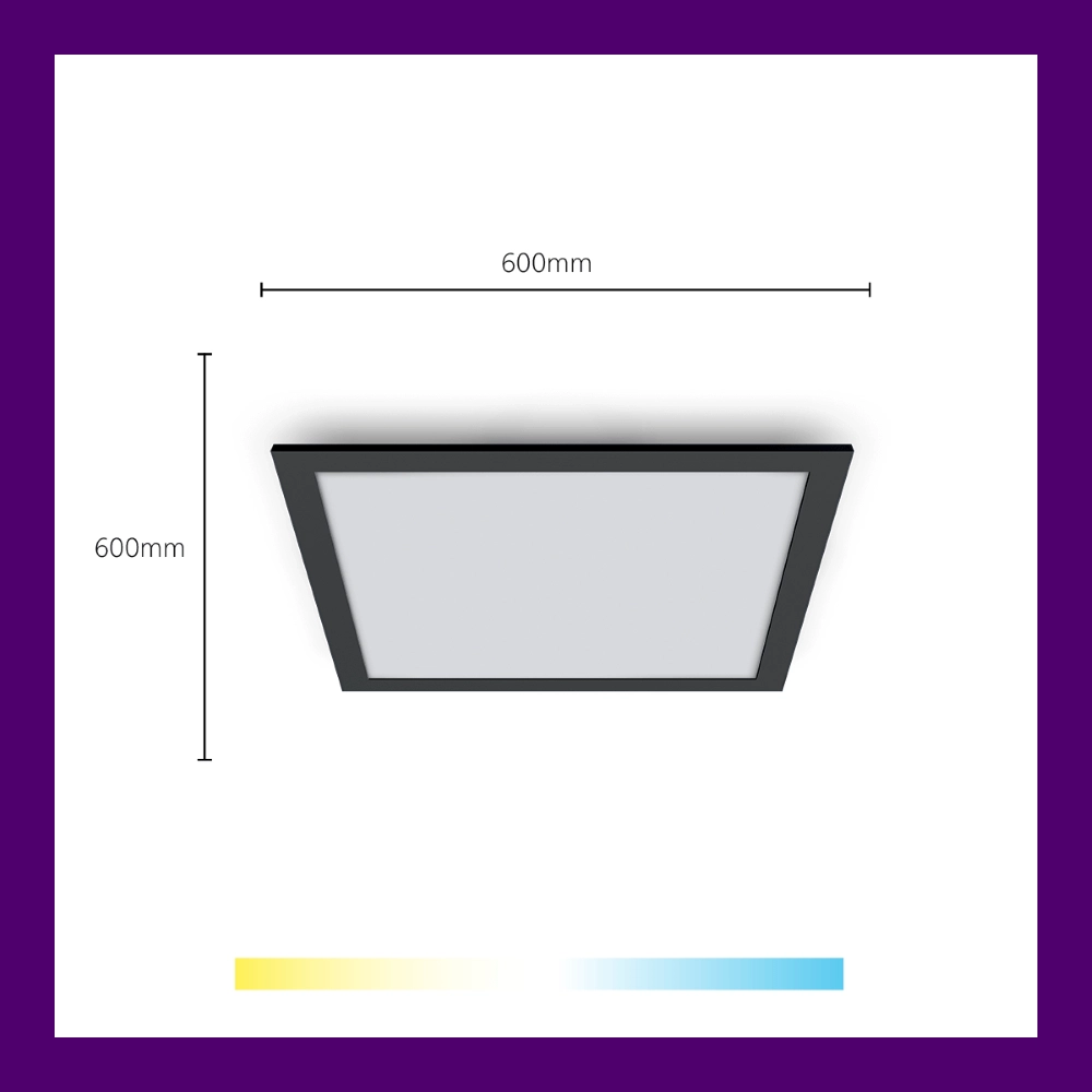 Ceiling light Panel black - 36W WiZ 8719514554870