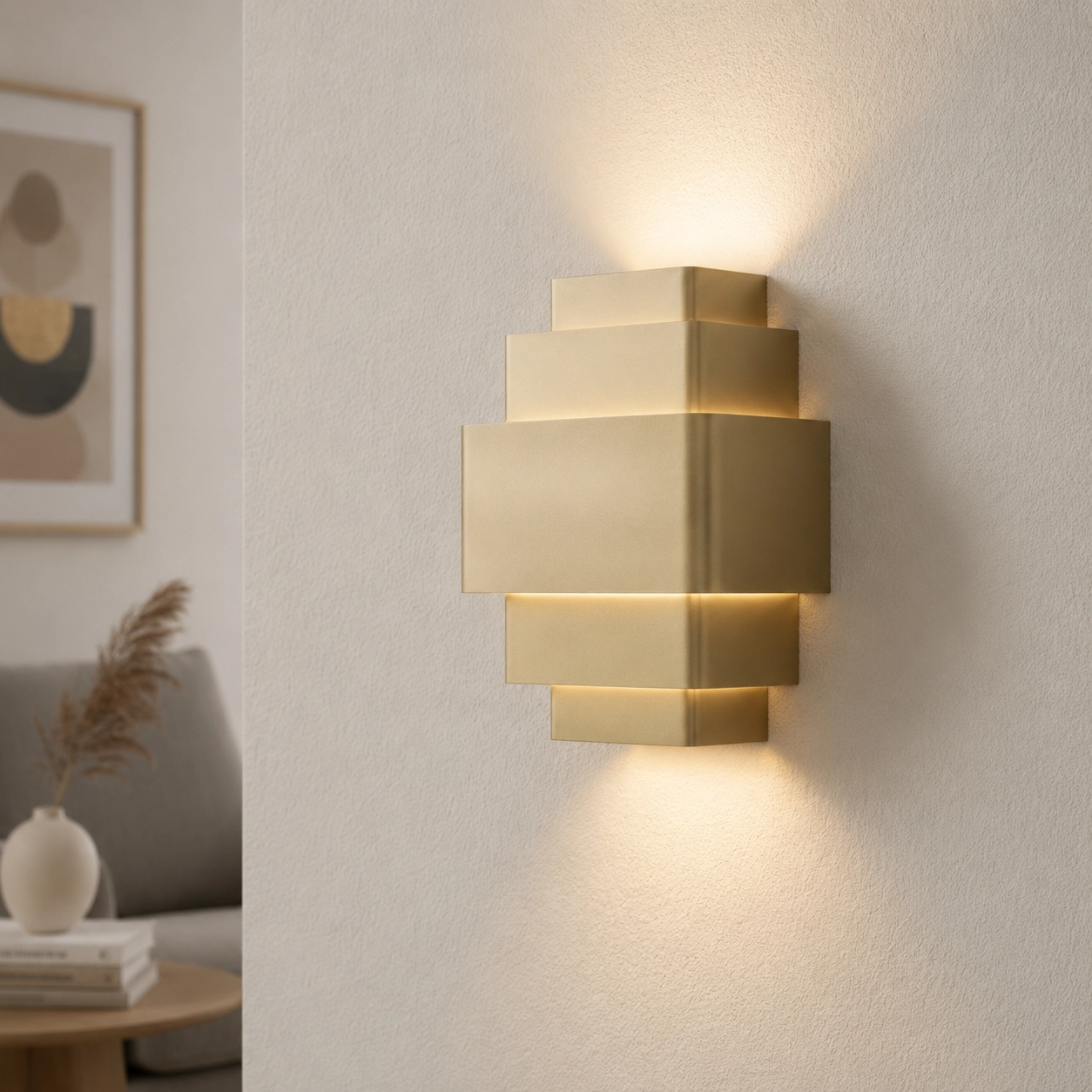 Design wall lamp Layes champagne