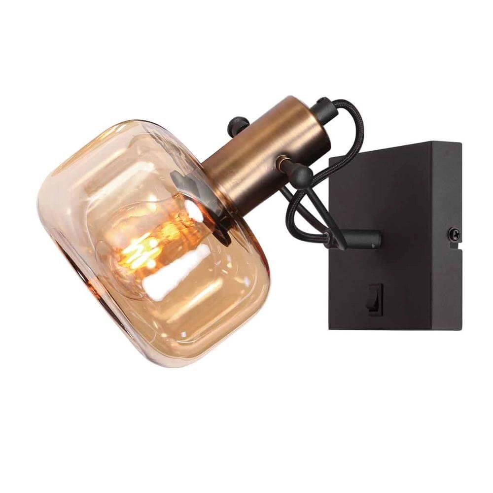 Wall lamp Glaslic Amber glass Steinhauer 8712746174014