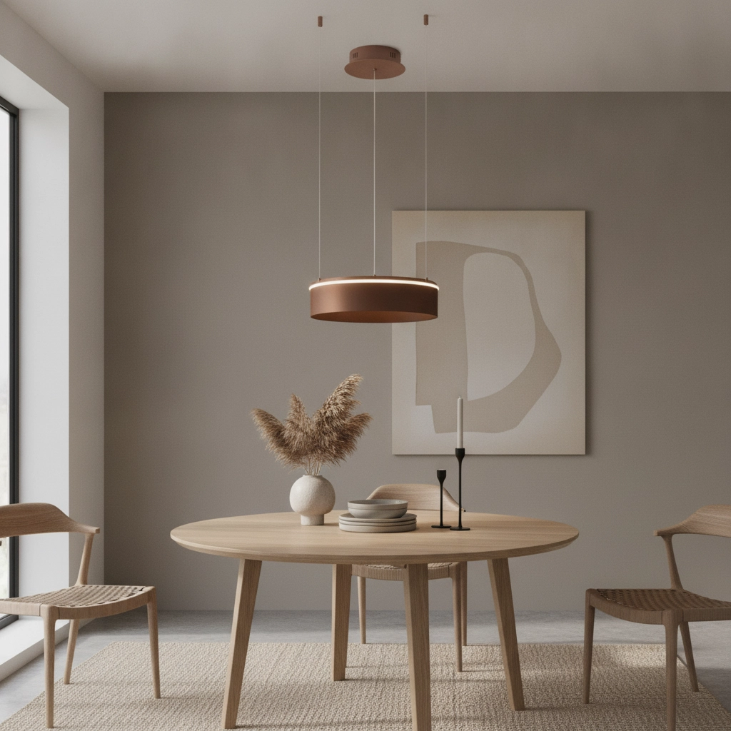 Modern pendant lamp Olivia brown Ø 40cm