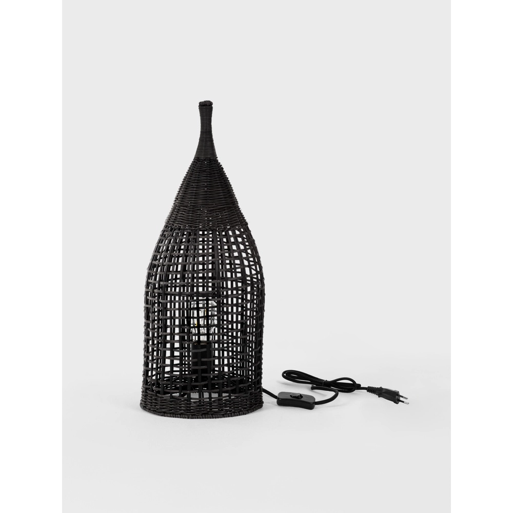 Bohemian floor lamp Naos rattan 54,5H black Lyora 5212017477576