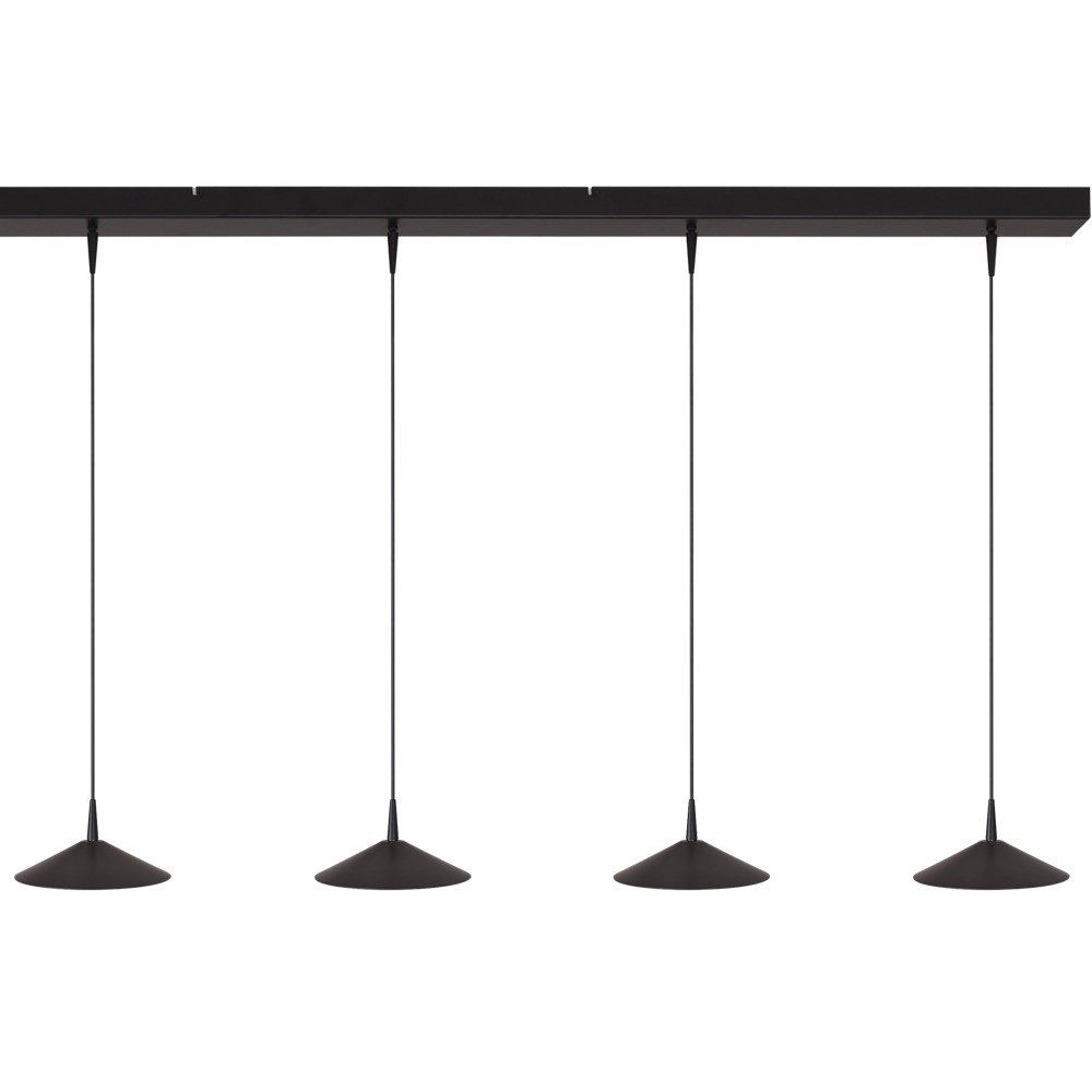 5-light pendant lamp Ceppo black Ø 18cm Masterlight 8718121352077