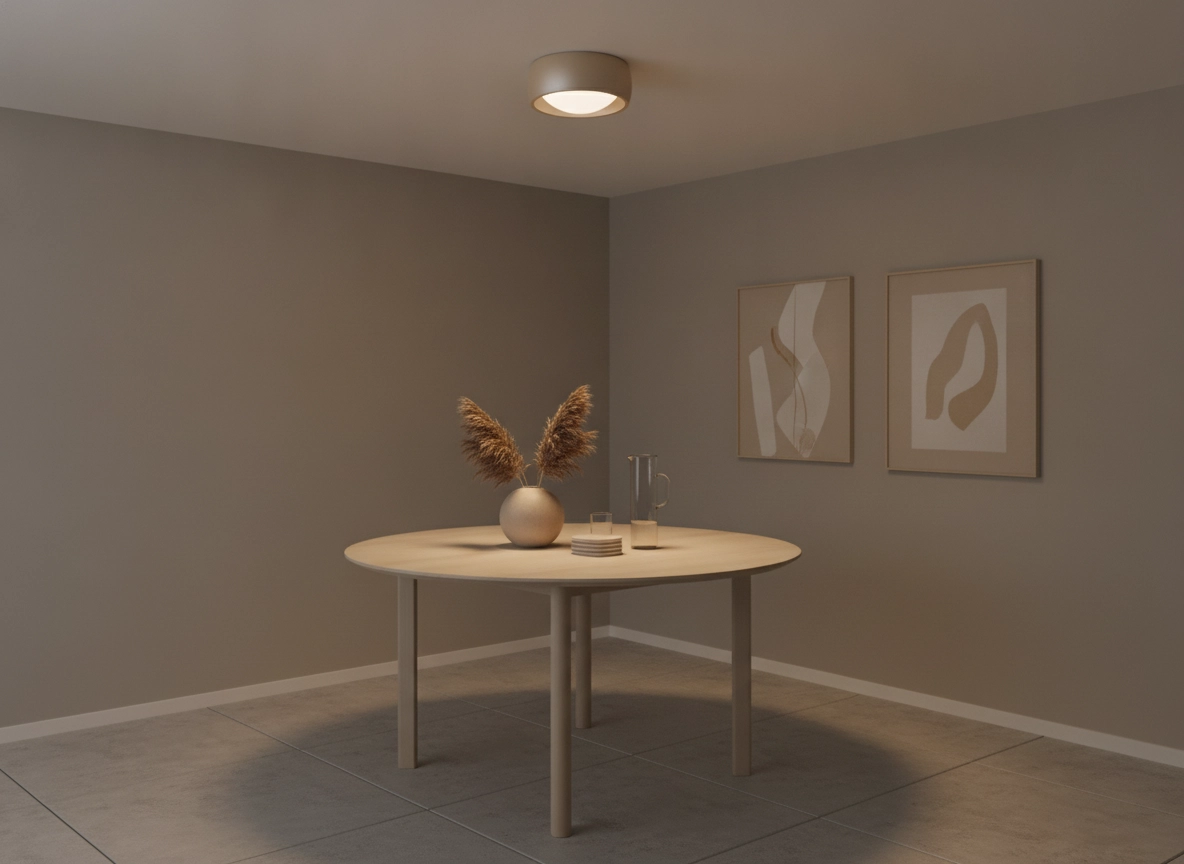 Sleek ceiling lamp Montana Ø15cm - Champagne