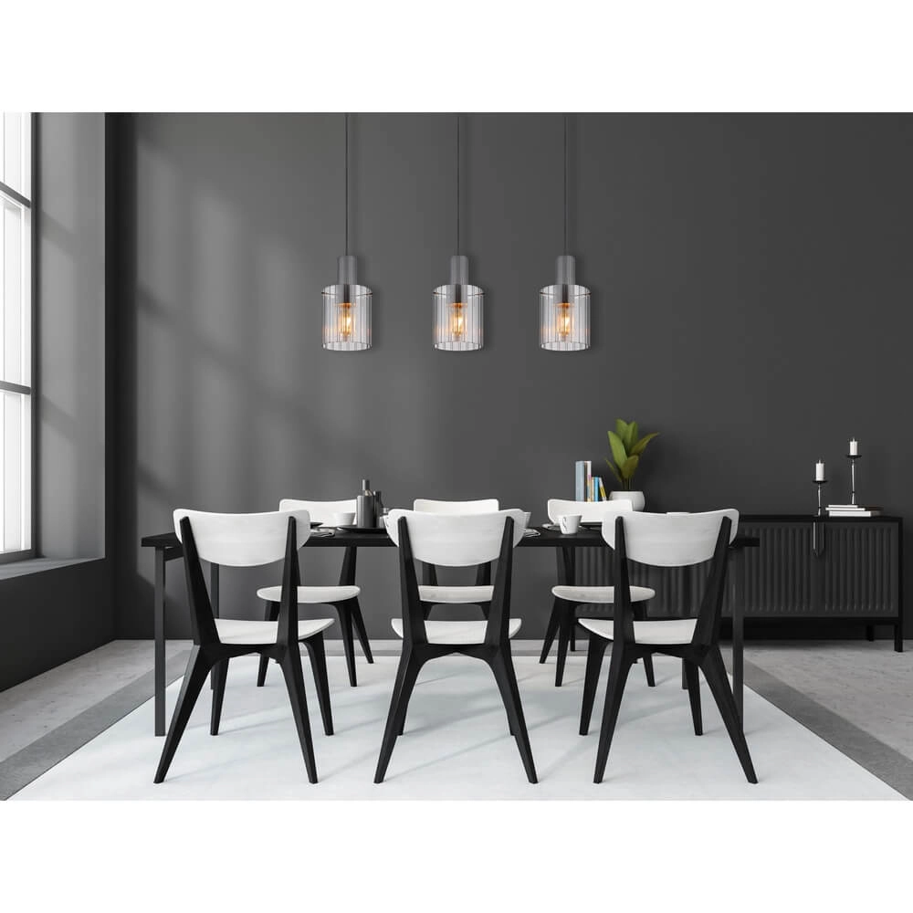 3-light pendant lamp Tulivar Design Smoke Glass Globo 9007371459650