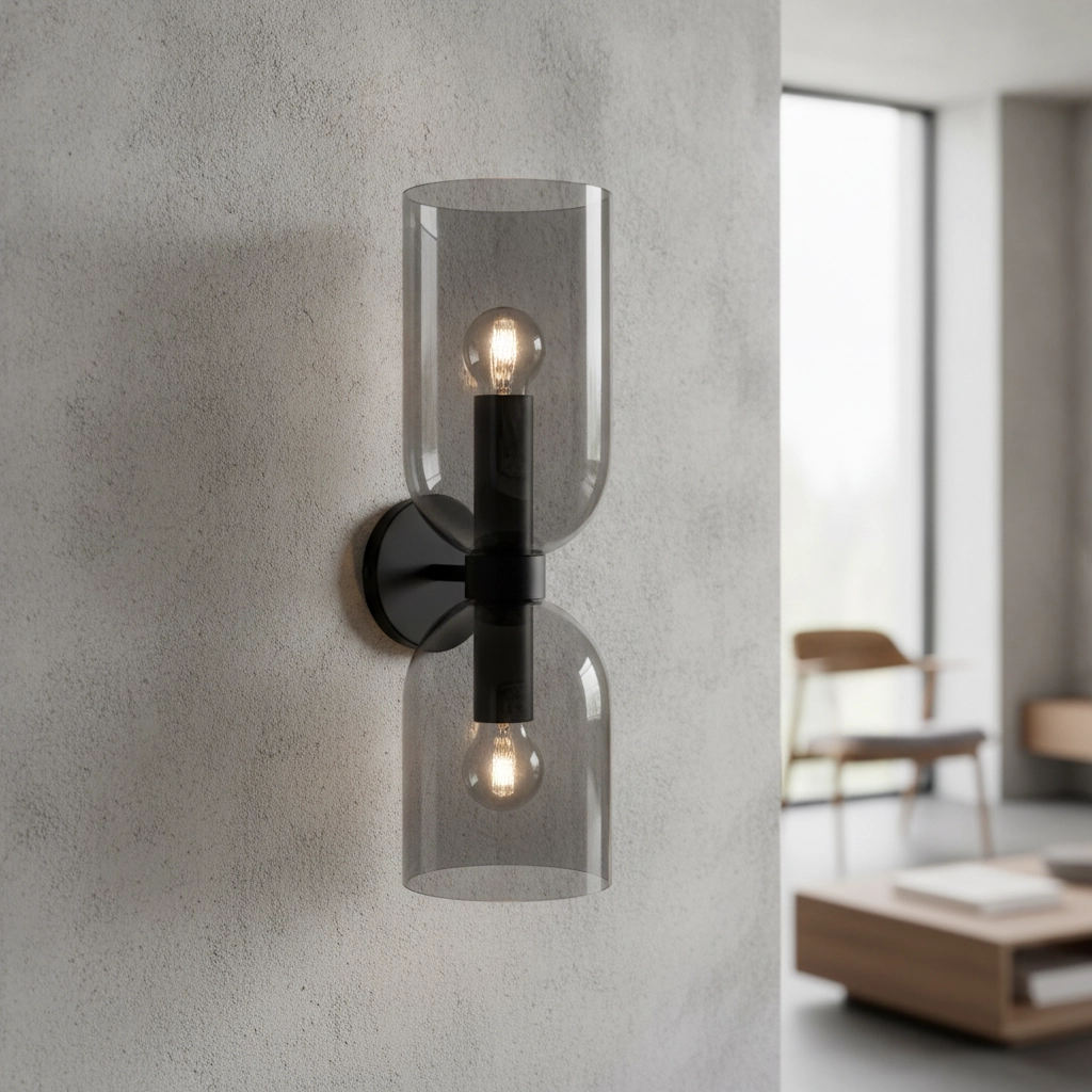 Design wall lamp Palmer Double Black