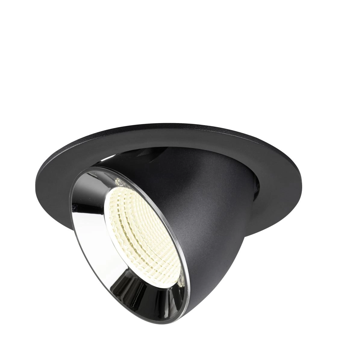 Recessed spotlight Numinos Gimble L black/chrome 4000K - 55deg