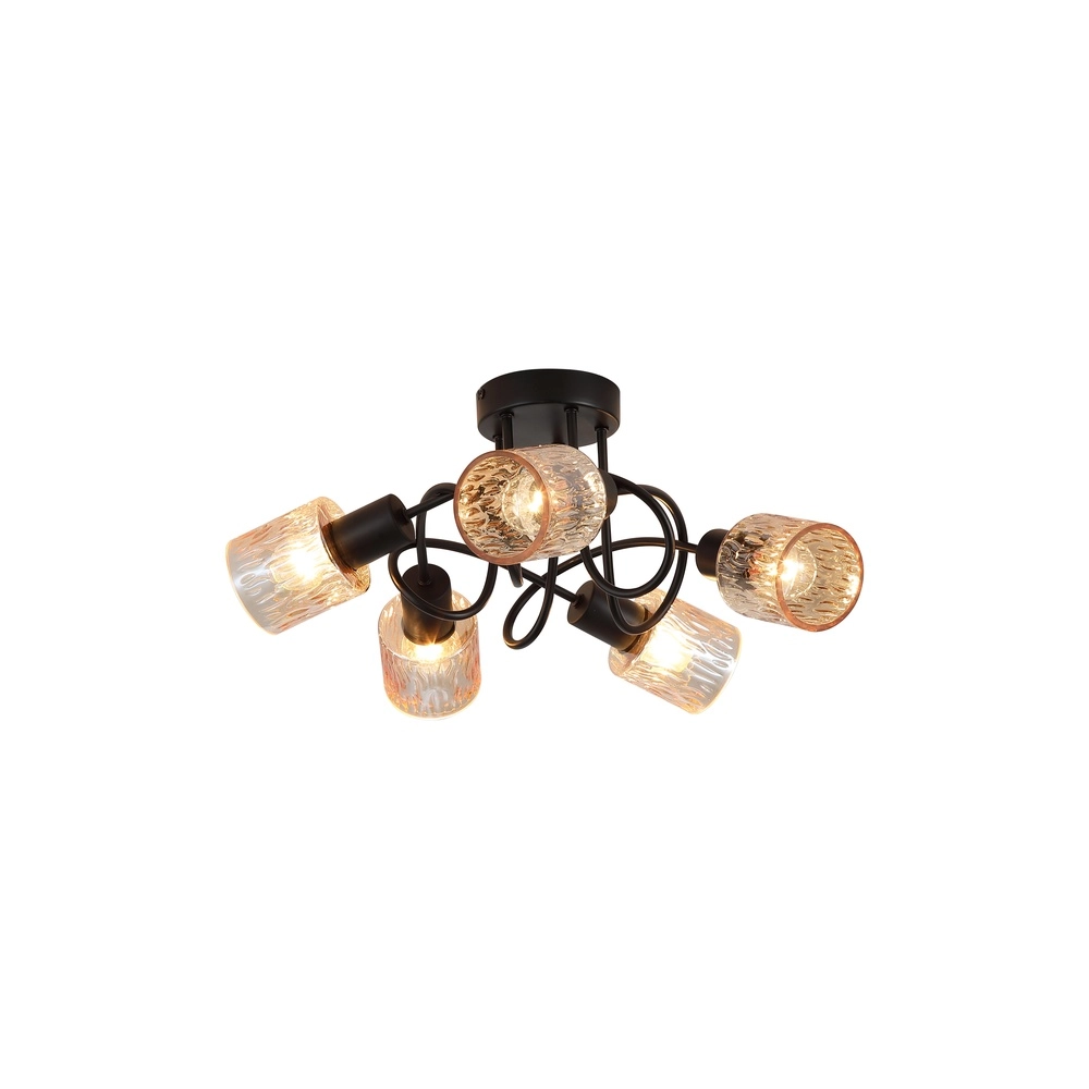 Ceiling lamp Knot black 3-lights