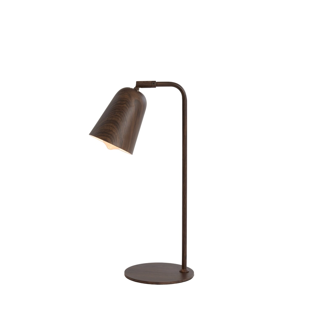 Desk lamp Salomo with walnut wood look Light & Living 8717807757137