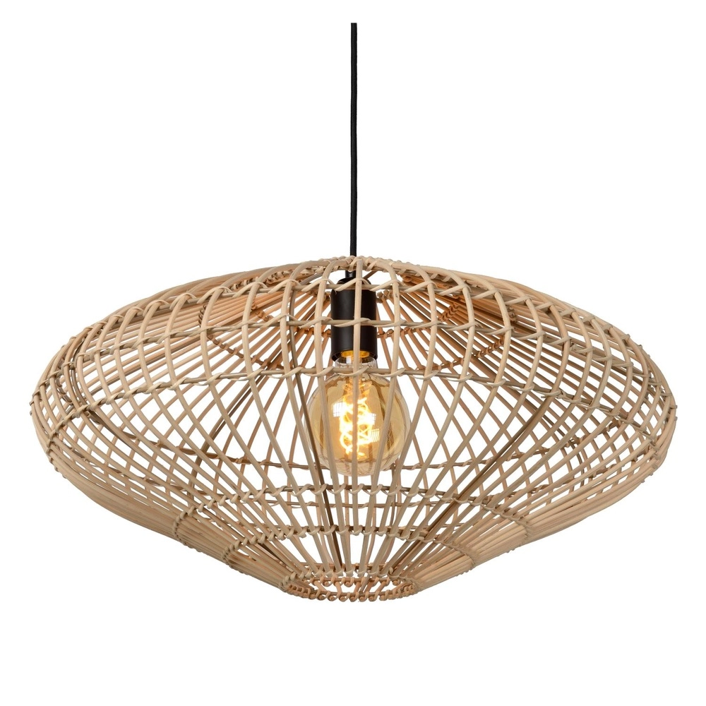 Rattan pendant lamp Magali Ø 56cm Lucide 5411212031433