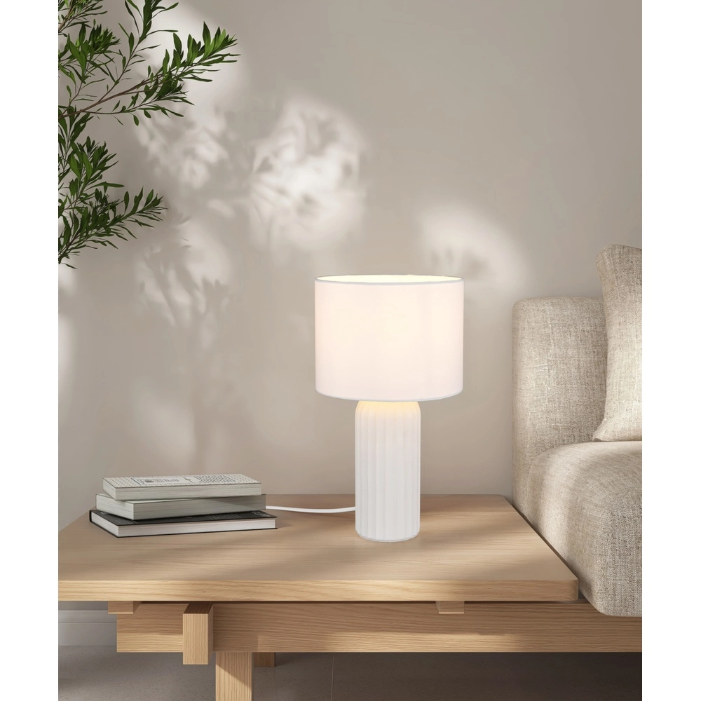 Table lamp Blair Ø 20cm white Trio 4017807654387