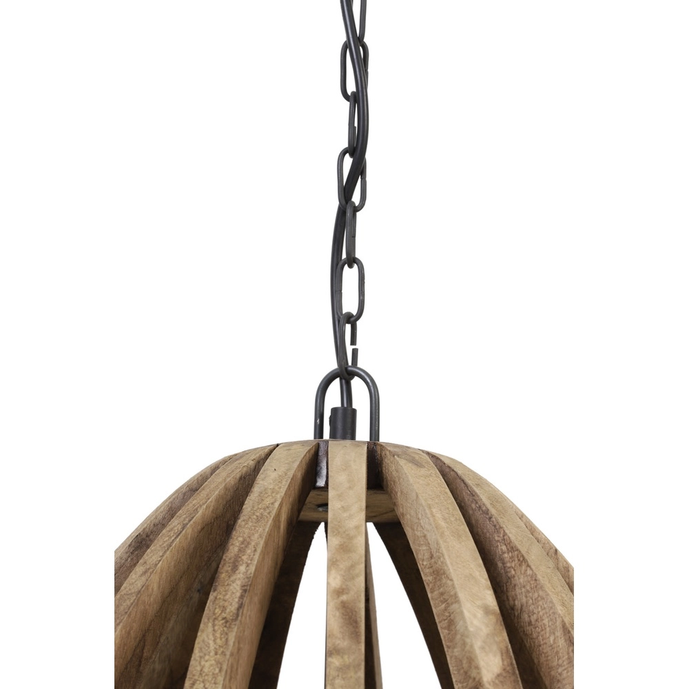 Wooden pendant lamp Haranka Ø 47cm Light & Living 8717807293321