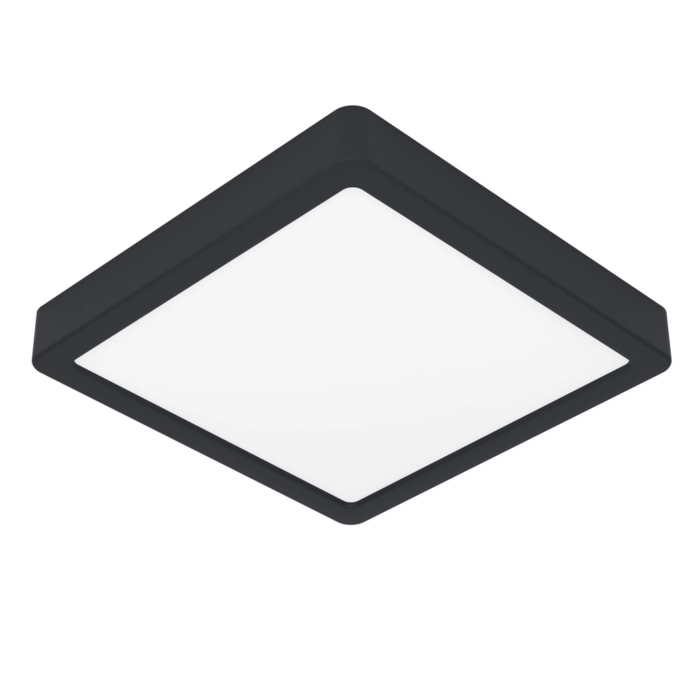 Ceiling light IP44 Fueva 6-Z Square - Black - 22x22cm Eglo 9008606330515